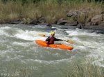 Umkomaas River - Hella Hella -Canoeists in Umkomaas approaches to No 1 rapid - rafters (4)