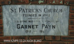 St Patricks Church 1861 entrance gate foundation stone