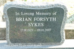 Verulam Cemetery grave Bryan Forsyth Sykes