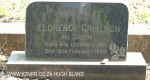 Verulam Cemetery grave Florence Cameron 1983