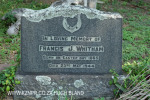 Verulam Cemetery grave  Francis Whitham 1944