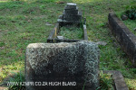 Verulam Cemetery grave mossed over