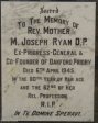 Oakford Priory - Graveyard & Memorials - Plaque Rev Mother M. Joseph Ryan - died 1945