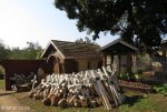 Oakford Priory - Graveyard & Memorials - Uprooted crosses (3)