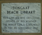 Desainegar - Tongaat Beach Library Plaque 1997