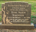 Bethany Farm Family Cemetery - Grave - Hans Nilsen Hagemann - 1974