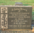 Bethany Farm Family Cemetery - Grave -  Joakima Wilson (nee hagemann) 1974